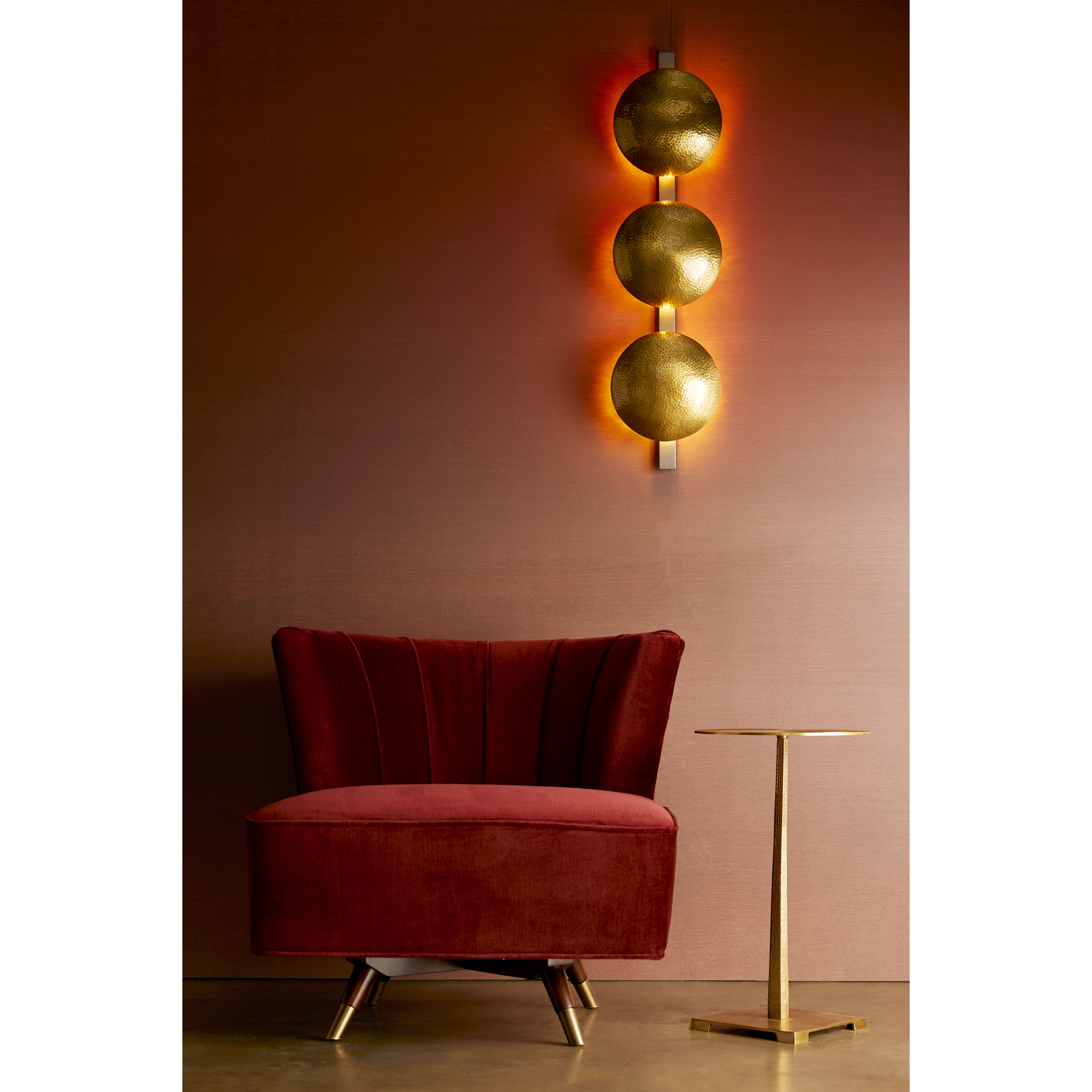 Diesel 6 Light 9 inch Antique Brass/Natural Iron Sconce Wall Light, Round